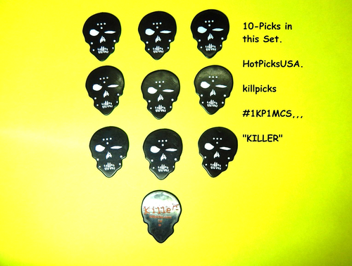 10 Stck. MONSTER geformte Gitarren-Plektren, Original "KILLER" Hot Plektren - 10 PLEKTREN