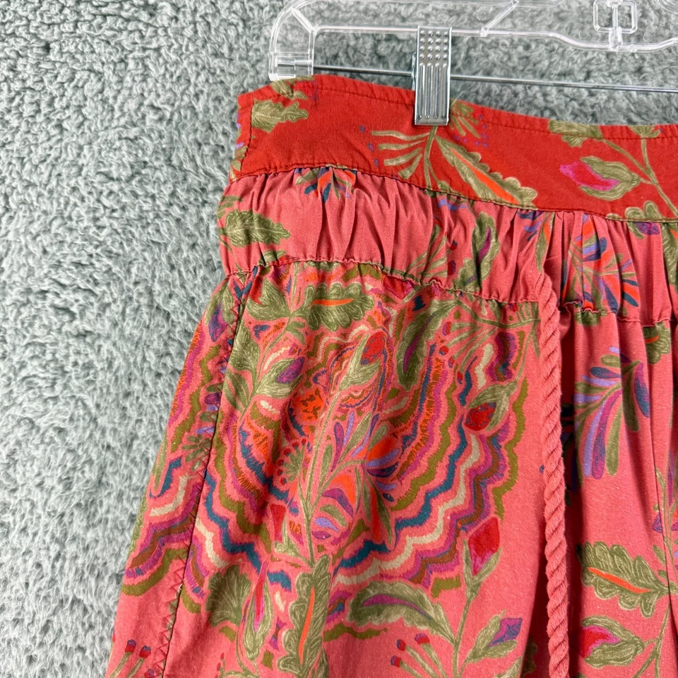 Pantalones Globo Free People After Glow Para Mujer Pequeños Rojos Florales Harén Pull On Boho Foto 4 de 4