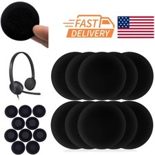 Comfortable Headphone Ear Pads 55mm Soft Foam Cushions Prevent Sound Leakage