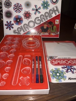 Spirograph Retro Deluxe Set Drawing Toy Hasbro Kenner No Putty