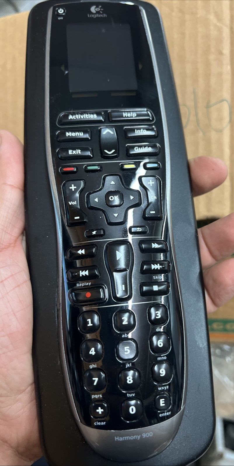 Logitech Harmony 900 Touch Screen Universal Remote Control IR Black