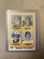 Topps 1978 Rookie Pitchers #703 Jack Morris Larry Andersen Baseball Card. rookie card picture