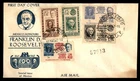 Mayfairstamps Mexico FDC 1947 Franklin D Roosevelt George Washington First Day C