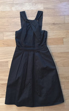 David's Bridal Black Tea Length Sleeveless Formal Dress - Women's Size 2