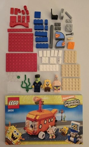 LEGO Set 3830 SpongeBob Squarepants Bikini Bottom Express, One Owner, Incomp Set