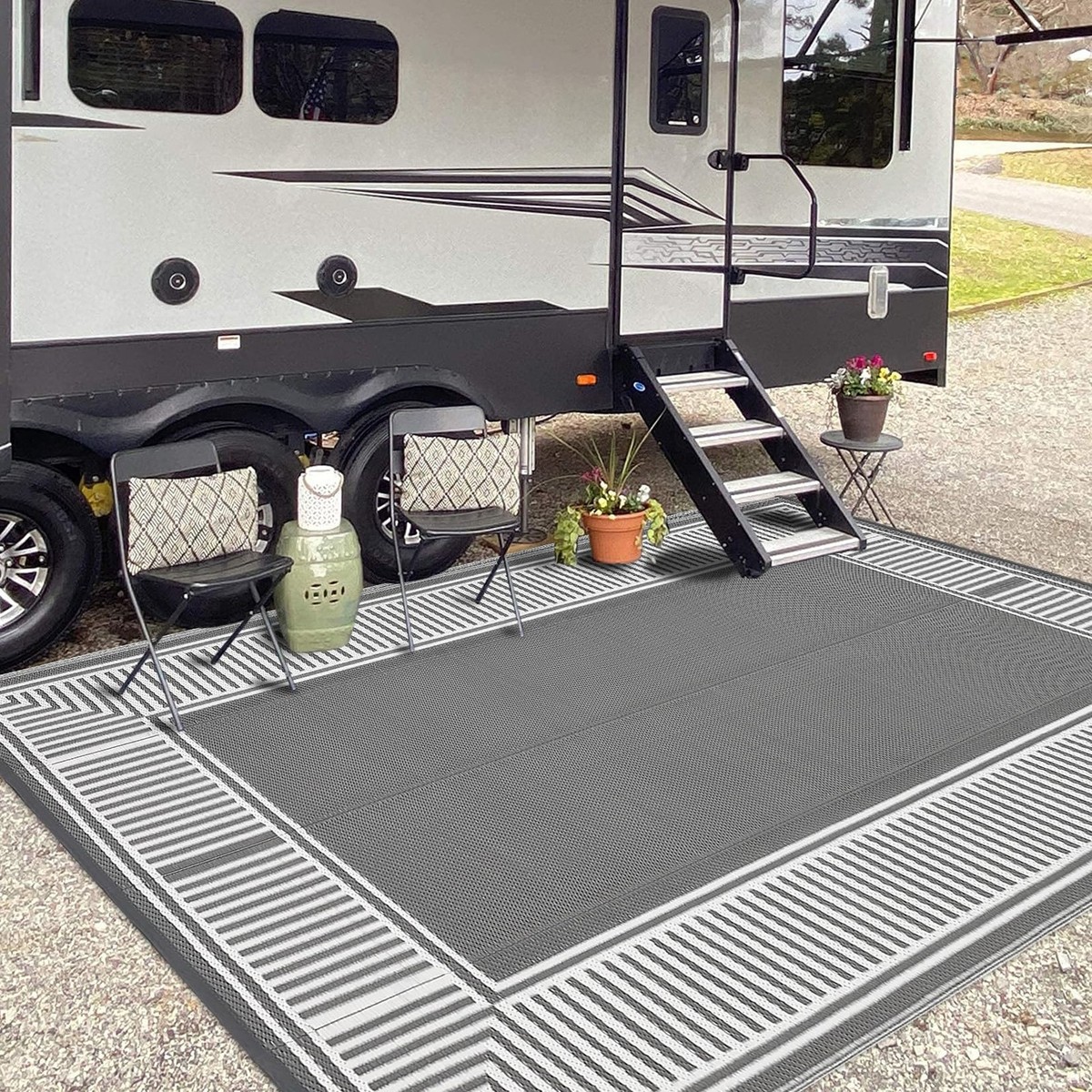 ⭐8x10/9x12/9x18/10x14/10x20FT Waterproof Foldable Patio Rugs for