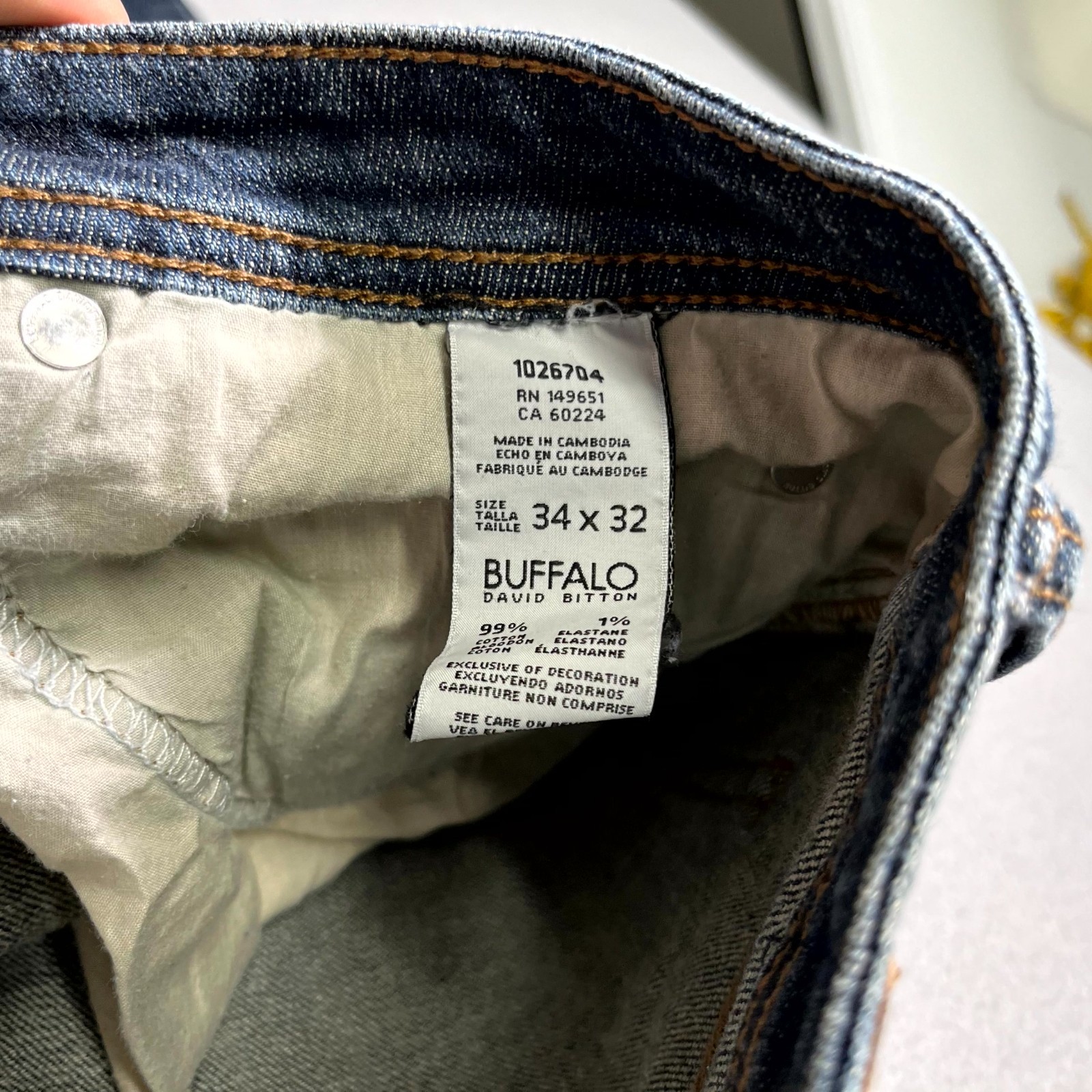 Buffalo David Bitton Driven-X Basic Jeans Mens 34… - image 8