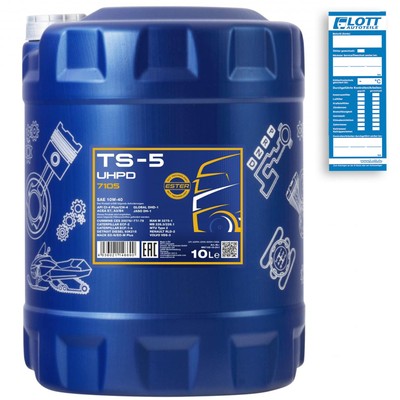 10L Mannol TS-5 UHPD 10W-40 Motoröl LKW Öl ACEA A3/B4 MB 228.3 MAN M 327