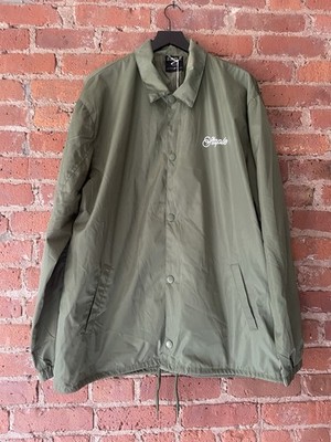 Staple Pigeon Jacket XL Windbreaker Lightweight Olive Green NWT Button Up