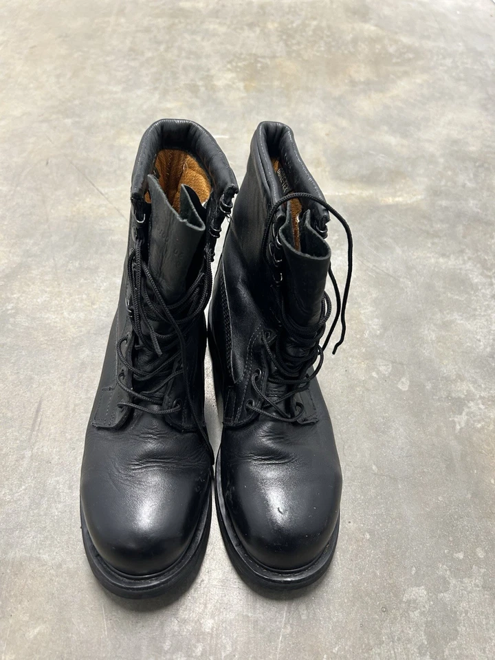 Botas de Combate Militar Rocky Cuero Negro R01-01 Hombre Talla 9 W Foto 3 de 4