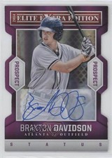 2014 Panini Elite Extra Edition Prospects 72/75 Braxton Davidson #1 Auto ni4