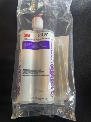 3M 05887 EZ Sand Multi Purpose Repair Material, 200 mL Cartridge