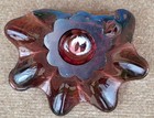 🌟 Unusual Vintage Murano? Style Art Glass Bowl AMETHYST PURPLE Ashtray MCM — photo 10