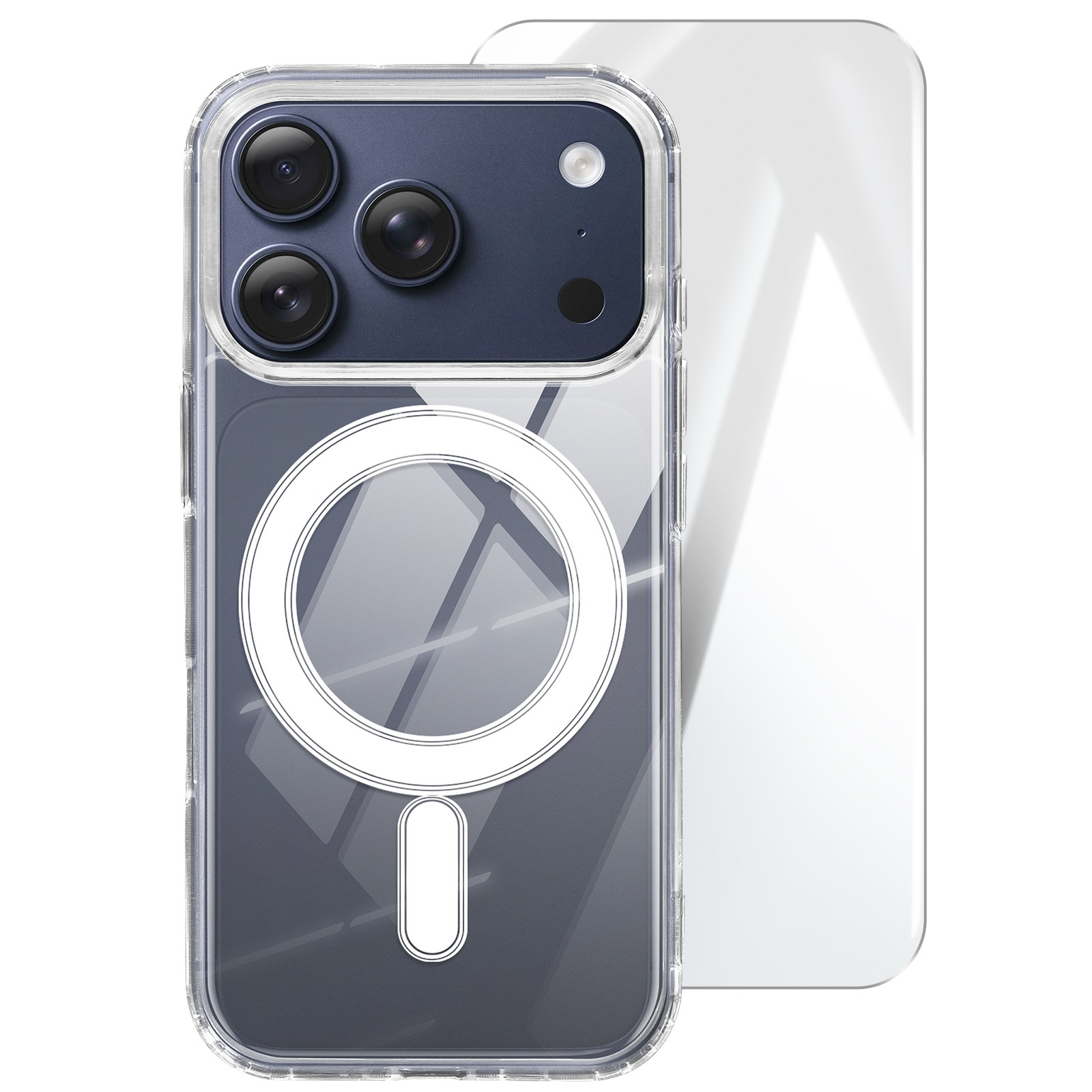 Coque iPhone 17 Pro Max kit protection écran pour voyage et bureau