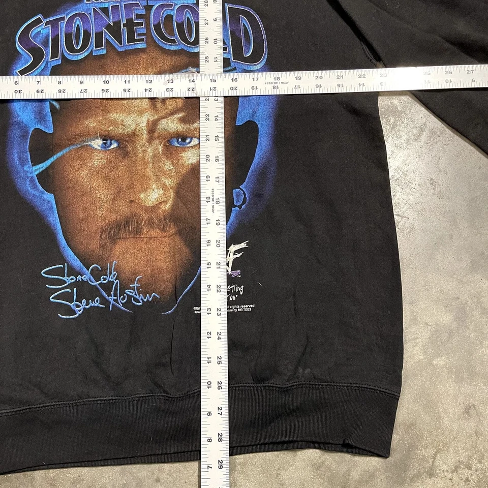 Sudadera De Colección WWE Stone Cold Steve Austin Para Hombre XL Negra Foto 2 de 3