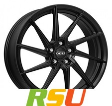 4x Dotz Spa black matt 7.5x17" ET45 LK5 100 ML 60.1 Alufelgen 17 Zoll