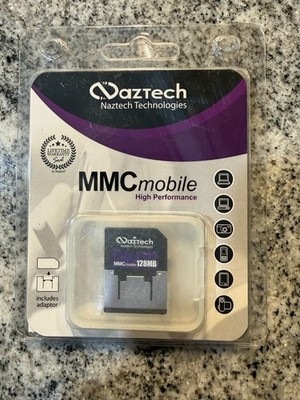 128 MB MMC Mobile Memory Card - High Performance Multi Media Card - NEW