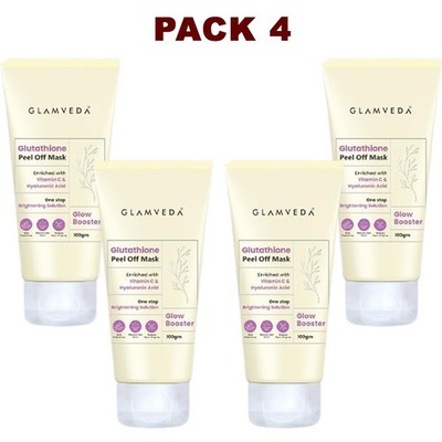 (PACK 4) Glutathione Peel Off Mask for Women & Men- 100g Deep Cleansing All Skin