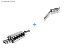  Komplettanlage Einfach-Kat Audi 100, A6 Typ C4 2.8 2x70mm rund abgeschrägt