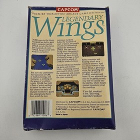 Legendary Wings - Nintendo NES - Cart With Box & Manual Complete Actually Tested