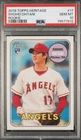 PSA 10 GEM MINT SHOHEI OHTANI 2018 TOPPS HERITAGE ROOKIE VARIATION #17 DODGERS!!