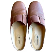 ComfortView Women’s Brown Slide Clog Mules Comfort Size 7 EUC