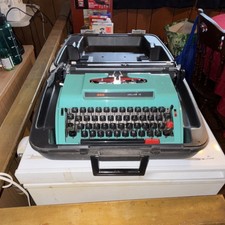 Kmart 12 deluxe Portable Typewriter With Case Vintage thumbnail