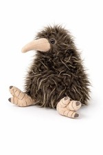 Kiwi  Friends New Zealand Kiwi Bird Plush Brown Souvenir Stuffed Animal Shaggy