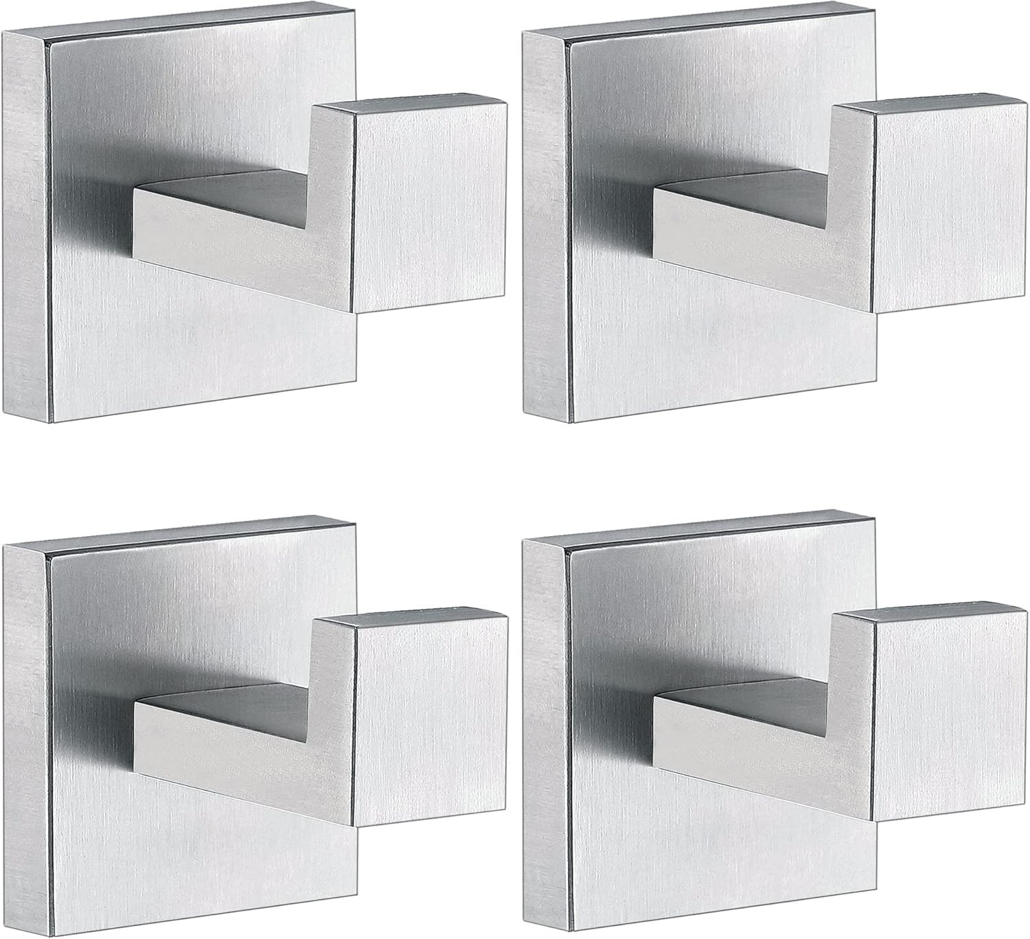 Towel Hooks Bathroom Coat Robe Wall Hook Heavy Duty Door 4 P