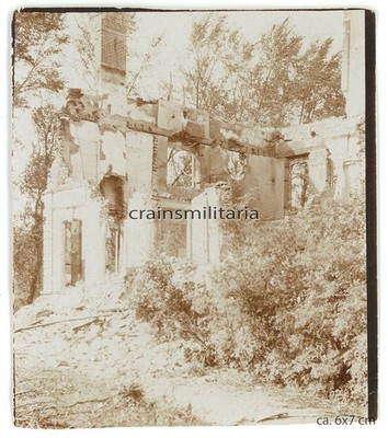 Orig. Foto zerstörtes Schloss ''La Folie'' in VIMY b. Arras Lens Frankreich 1.WK