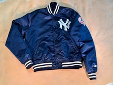 Vintage Starter NY Yankees Blue Large Satin Jacket - Excellent condition