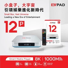 evpad 易播电视盒 12P 4GB RAM, 64GB , UHD Output, WiFi AX, tvbox tariffs included美國包稅