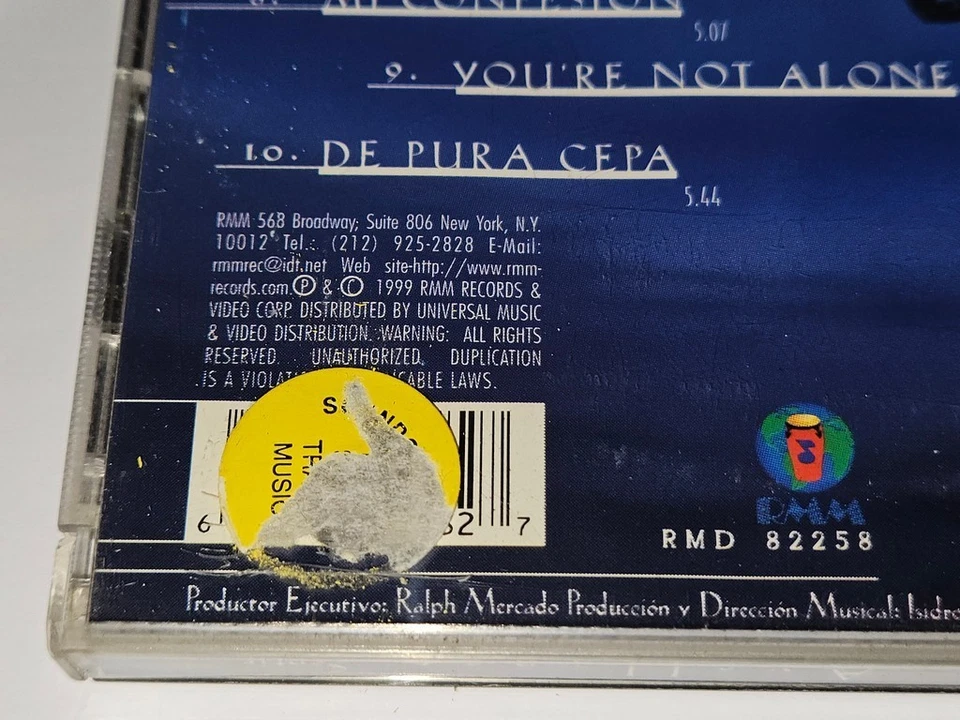 Robert Avellanet "Sentir" CD 10 Songs 1999 RMM Records Ex-Menudo *Free Shipping* - Imagem 4 de 4