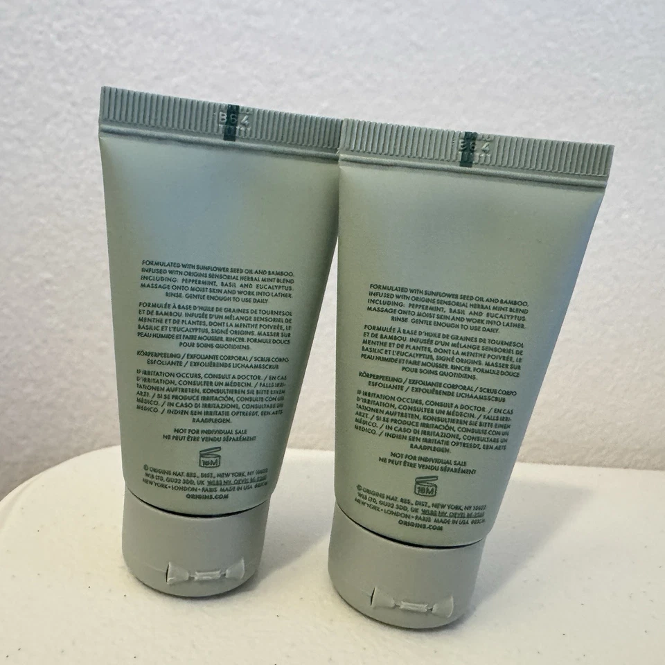 2 x Origins Peace Of Mind Exfoliating Body Scrub 1 fl.oz. 30 ml. Travel Size - Image 2 of 2