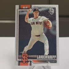 2026 Topps Series One Linen Texture  Landen Roupp #29/50 San Francisco Giants