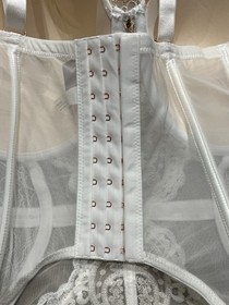 Ann Summers Fiercely Sexy White & Nude Basque Corset & Brief 24-26 F-H - Wedding