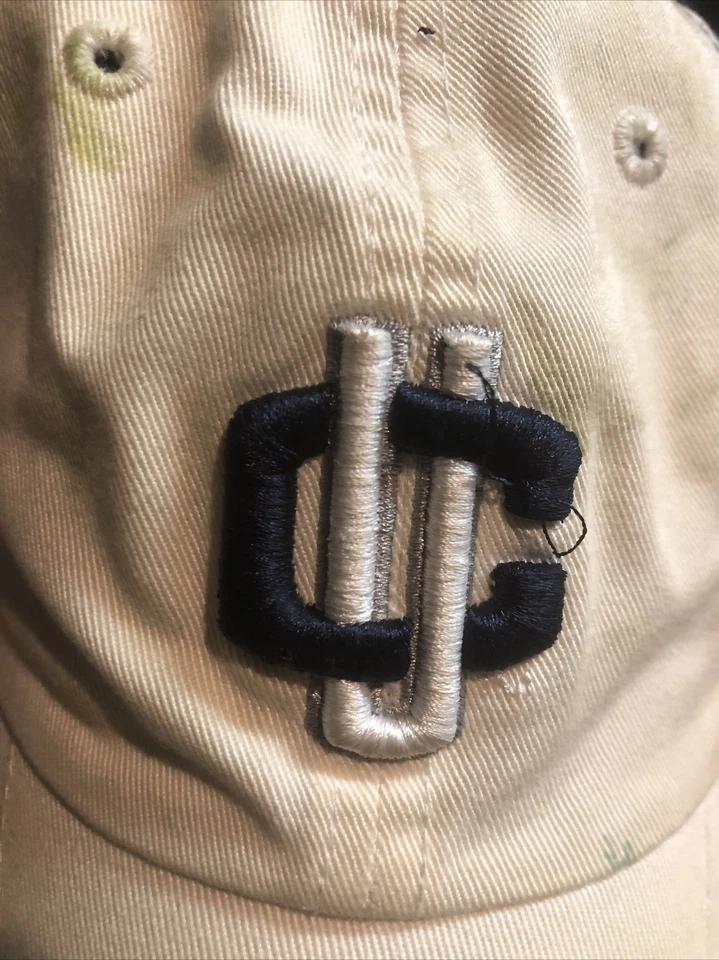 NCAA UConn Huskies Ajuste Flexible Jersey Malla Sombrero Gorra Papá Billete Curvo Azul Marino/Blanco Foto 4 de 4