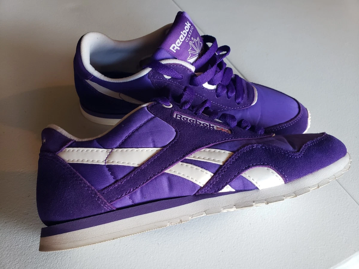 Verzending Impasse Negen Womens Purple Reebok Classic Size 6.5 pre-owned light wear. | eBay