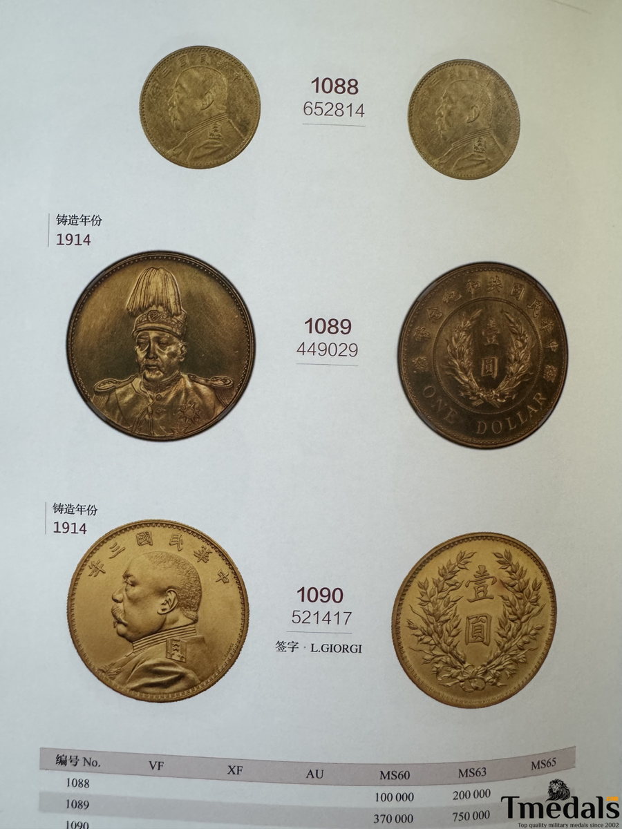 Catalog of Modern Chinese Machine-Made Gold and Silver Coins