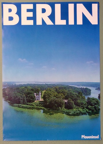 seltenes original BERLIN PFAUENINSEL Tourismus Plakat aus den 1980er-Jahren - Bild 2 von 3