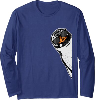 Cool Penguin Lover Sunglases Happy Cute Colors Nice Long Sleeve Tshirt