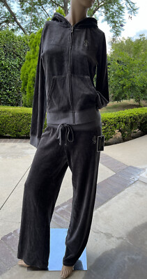 New Vintage 2YK Juicy Couture Tracksuit Hoodie Pants Velour