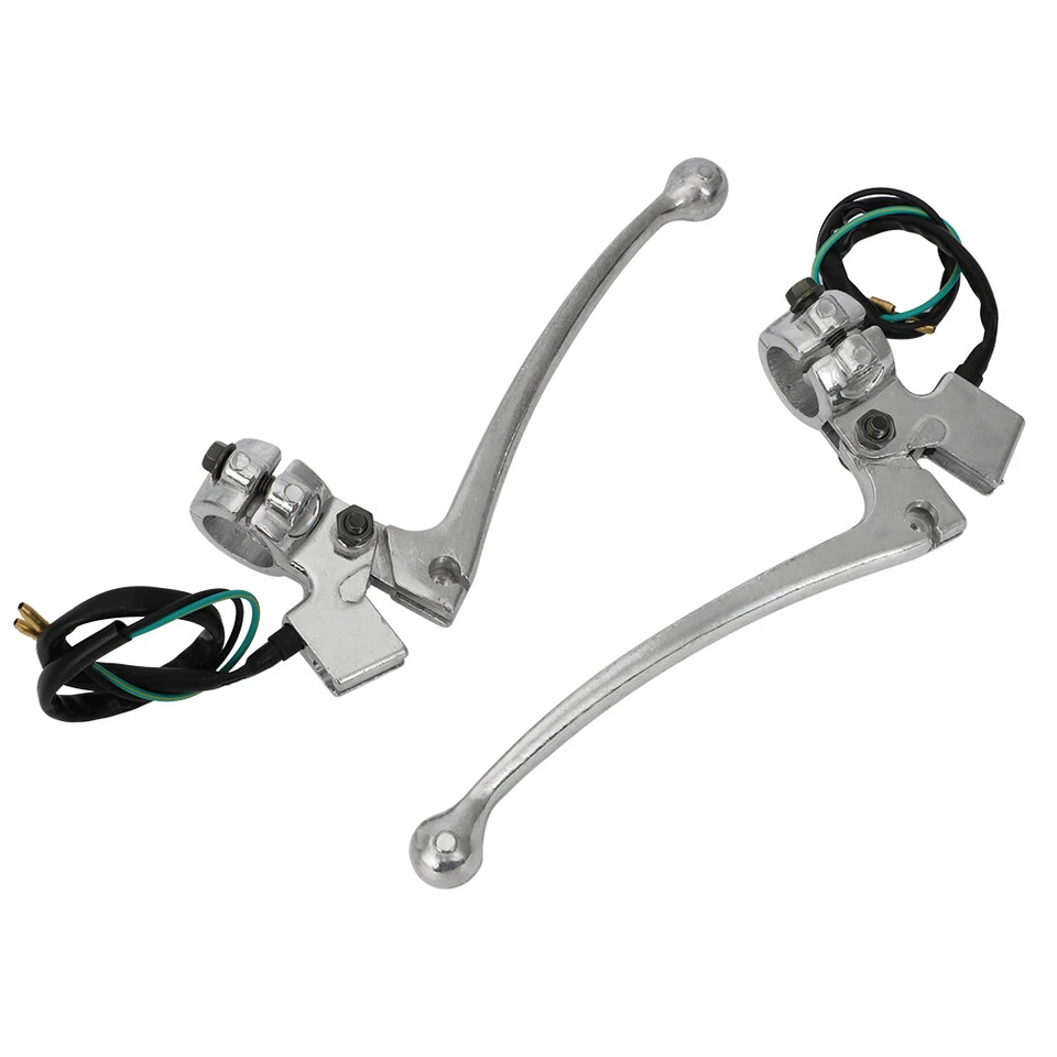 For Yamaha GP Lever Perch Set+Mirror Mounts Clutch Drum Brake Switch Wire - 7/8" Foto 4 de 4