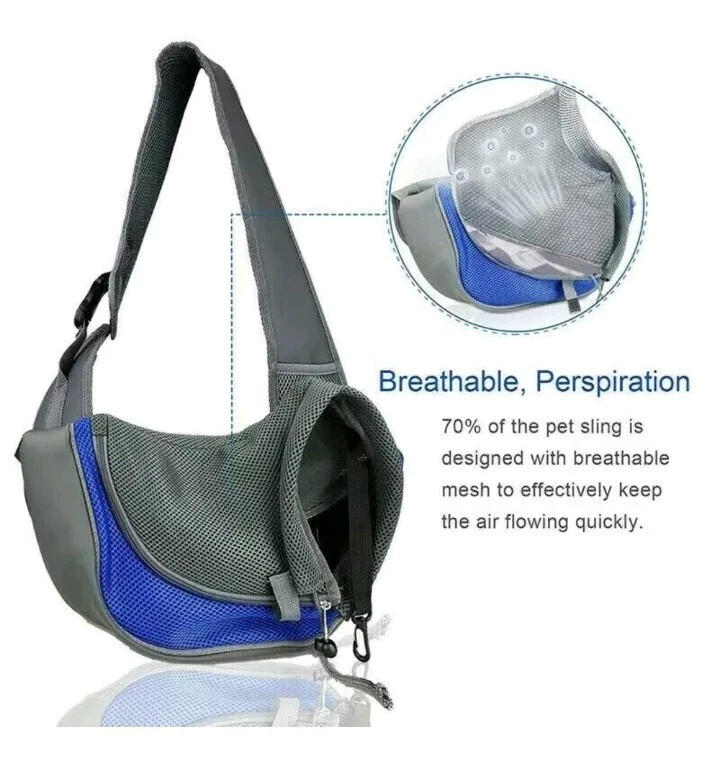 Pet Carrier Comfort Travel Tote Shoulder Bag Sling Backpack Large Dog Cat Puppy - Image 4 of 4