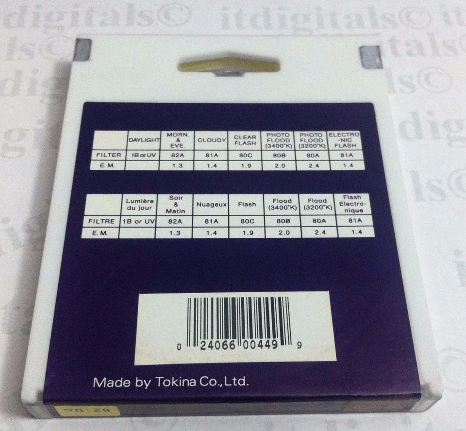 Genuine Hoya 62mm 81C 81-C 81 C Orange Glass Lens Filter 62 mm Japan OEM genuine - Image 2 of 3