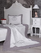 Tagesdecke Landhaus Plaid Patchwork Sofaüberwurf Bettdecke Wohndecke Überwurf