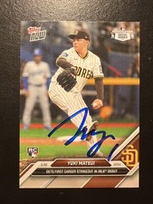 Yuki Matsui Signed Topps Now Rookie Card MLB Debut 3/20/24 Auto Padres Seoul