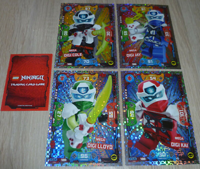 Lego Ninjago XXL Karten-Set  2020, Mega Digi Lloyd, Cole, Kai, Jay, Karte  
