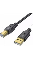 QGeeM USB Printer Cable 10FT USB Type A Male to Type B Male Printer Scanner NEW 