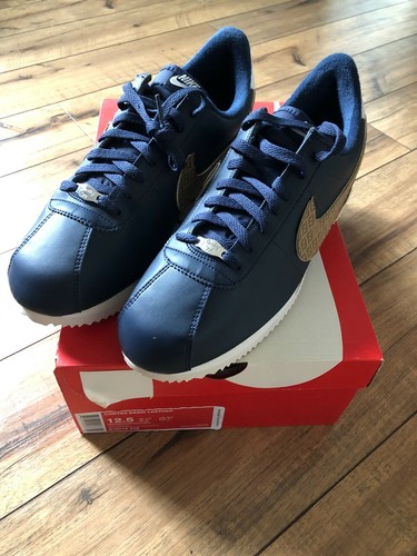 Nike Cortez custom sz 12.5 blue brand 